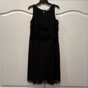 Calvin Klein Women's Black Dress Size 14 Pleated